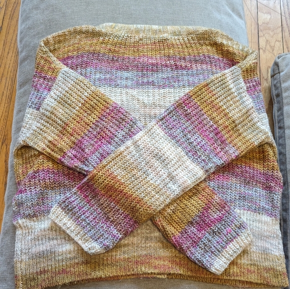 lucky brand, rainbow cardigan sweater, Xs - Picture 3 of 5